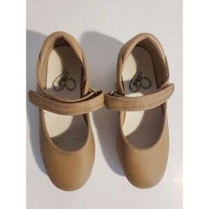 Stelle Tap Dance Shoes Toddler Girls Strap Tan Leather 9MT*2 for $25 SEND OFFER‎